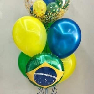 Confete Metalizado 1cm Azul Escuro - Pcte c/12