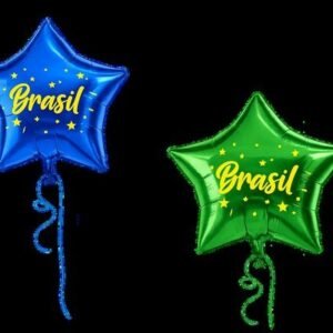 Balão Estrela Brasil 18 Azul